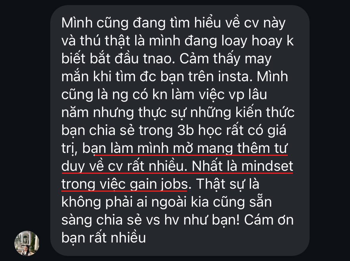 Phản hồi học viên Tú Anh